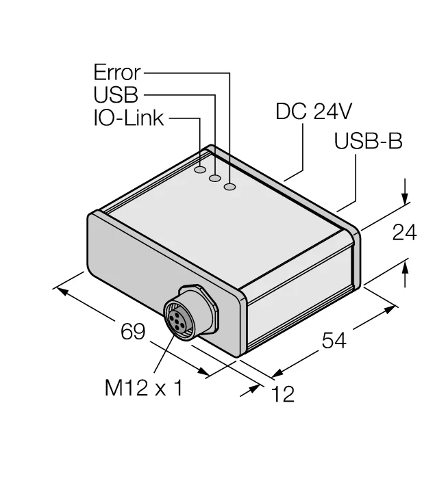 IO-Link мастер со встроенным USB портомОдноканальная работа в режиме IOL или SIO - USB-2-IOL-0001 - 6825481 Turck