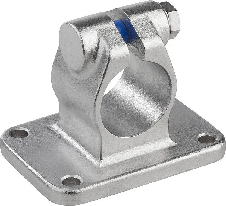 Norelem 29014_B Tube clamps flange, stainless steel, Form B
