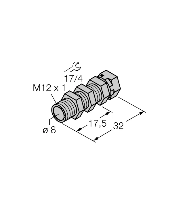 Комплектующие для монтажа - QM-08 - 6945100 Turck