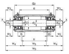 Стационарные подшипниковые узлы VRE309-D
