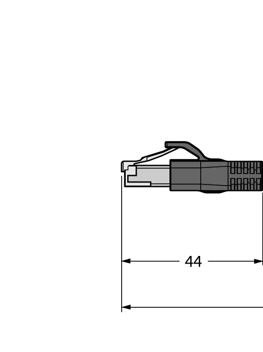 Кабель Industrial EthernetОболочка кабеля PUR - RJ45S-RJ45S-4414-2M - 6441423 Turck