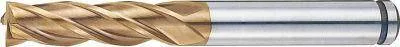 Misumi AS Coated Powdered High-Speed Steel Square End Mill, 4-Flute, Regular