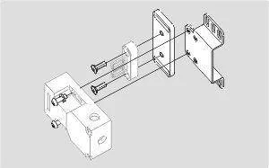Schmersal. Safety switch with separate actuator - Mounting set MS AZ 15/16 R/P