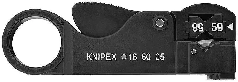 Knipex 16 60 05 SB Инструмент для удаления изоляции с коаксиального кабеля