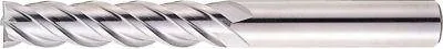 Misumi High-Speed Steel Square End Mill, 4-Flute, Long / Non-Coated Model