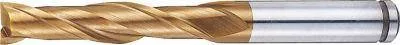 Misumi AS Coated Powdered High-Speed Steel Square End Mill, 2-Flute, Long