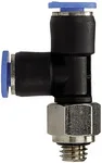 Riegler 109069 Вставной Т-образный фитинг, серия Blue, миниатюрный, L-образный, вращающийся, M5 PD-54