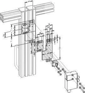 Schmersal. Solenoid interlock - Mounting set MS AZM 170 P