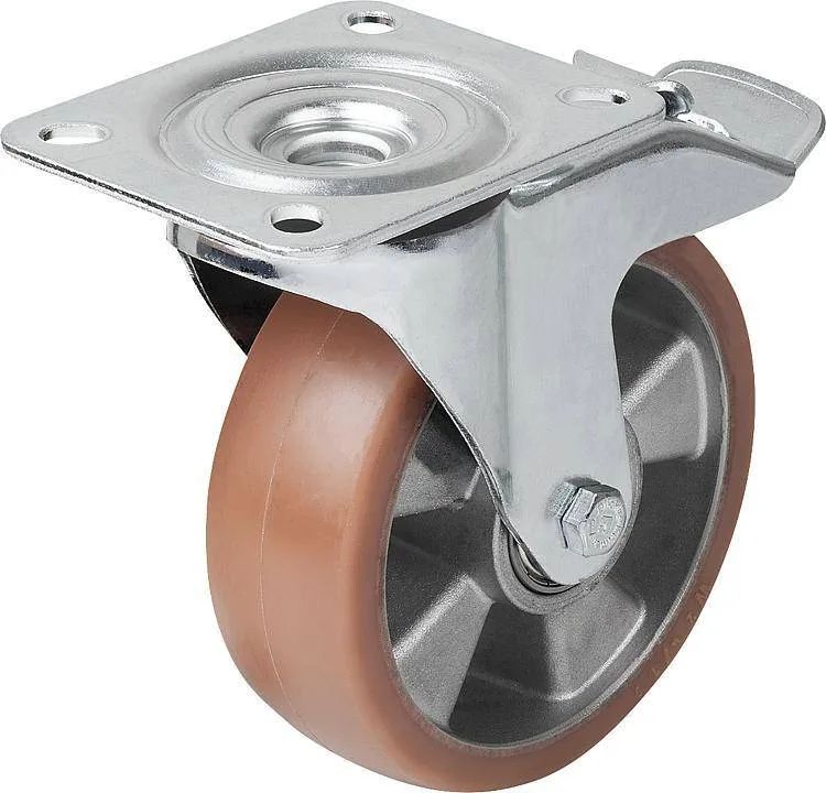 Norelem 95025_LS Swivel castors with stop fix
