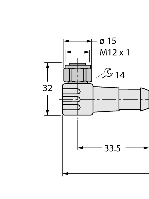"Разъем M12 x 1 ""мама"" - FB-WK4.5T-25/S2500 - 7030287 Turck"