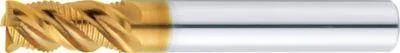 Misumi TSC Series Carbide Square End Mill for Titanium Machining, 4-Flute, 45° Spiral / Short Model