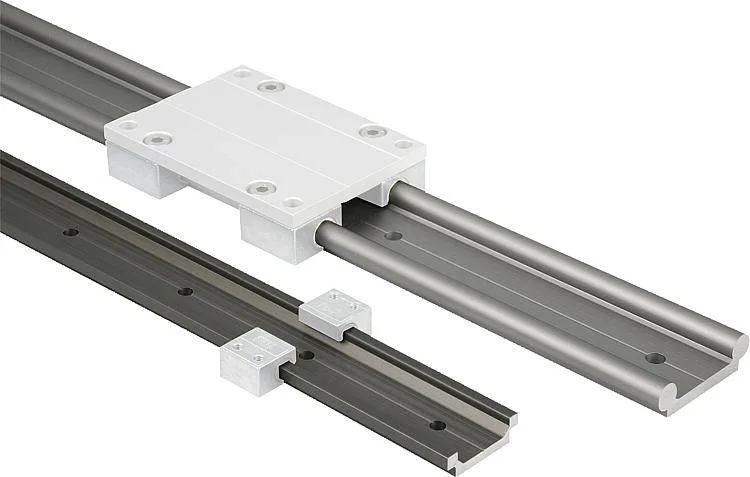 Norelem 21240 Guide rails DryLin® W double