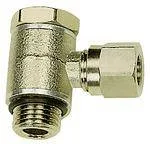 Riegler 112003 Поворотный угловой фитинг, G 1/8 вн., внешний диаметр трубы O 6 мм N 81