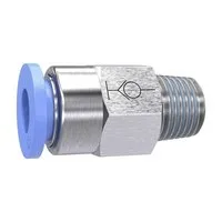 Riegler 151453 Прямой вставной фитинг, серия Blue, самофиксирующийся, R 1/4 вн. 196.146-2