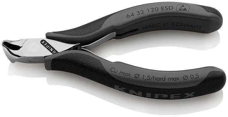 Knipex 64 32 120 ESD Кусачки торцевые для электроники антистатические