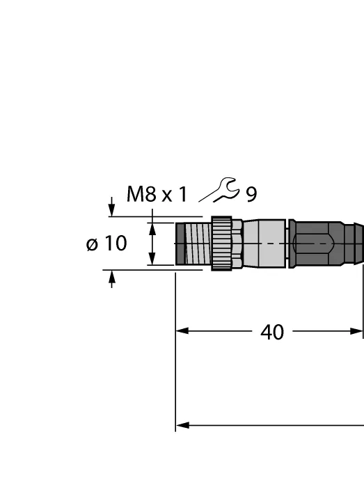 Кабель Industrial EthernetОболочка кабеля PUR - PSGS4M-4414-1M - 6932987 Turck