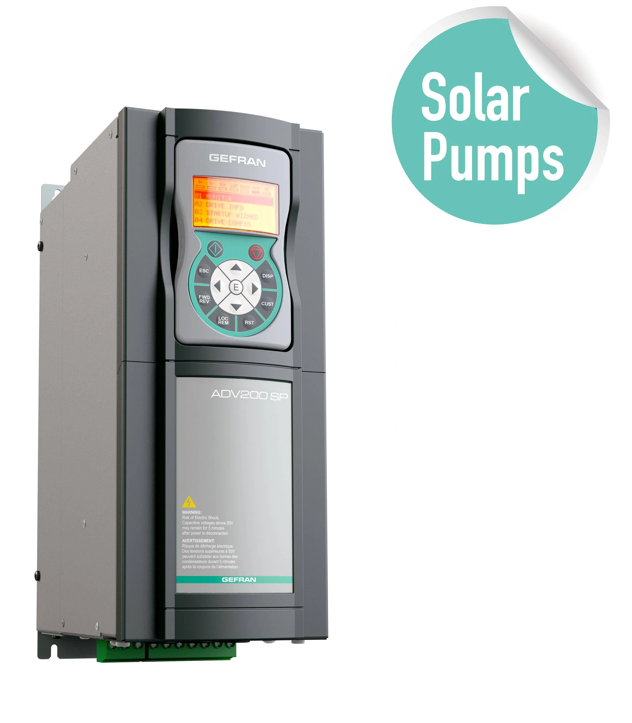 GEFRAN 10370 ADV200 SP Inverter for solar water pumps