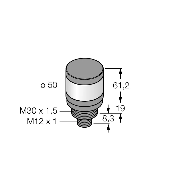 Светодиодный индикаторОдноцветный/многофункциональный индикатор - TL50RQ - 3083210 Turck