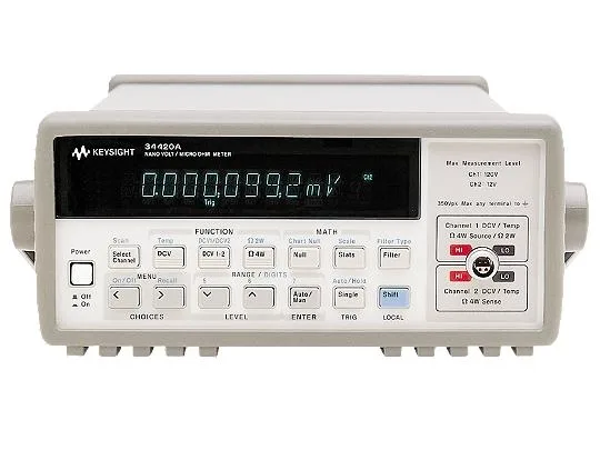 Keysight 34420A Цифровой нановольтметр/микроомметр, 7½ разрядов