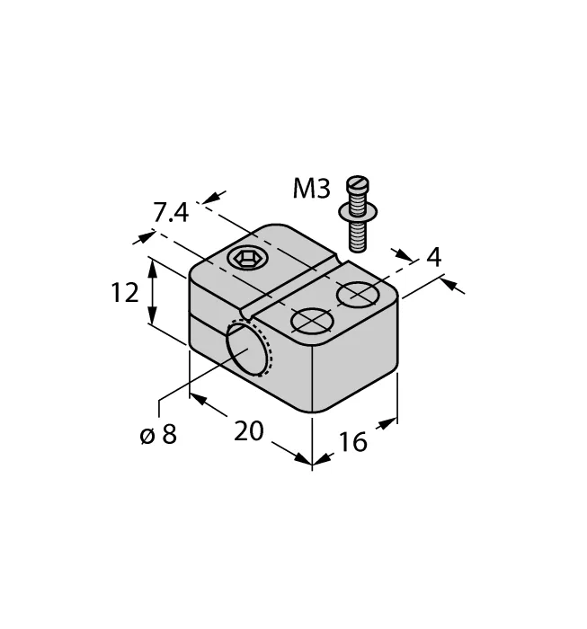 Комплектующие для монтажа - BST-08B - 6947210 Turck