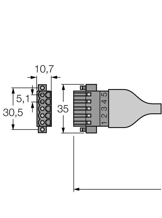 Полевой кабель для CAN (DeviceNet™, CANopen)оболочка кабеля PVC, средний - CBC5-572-2M - 6606065 Turck