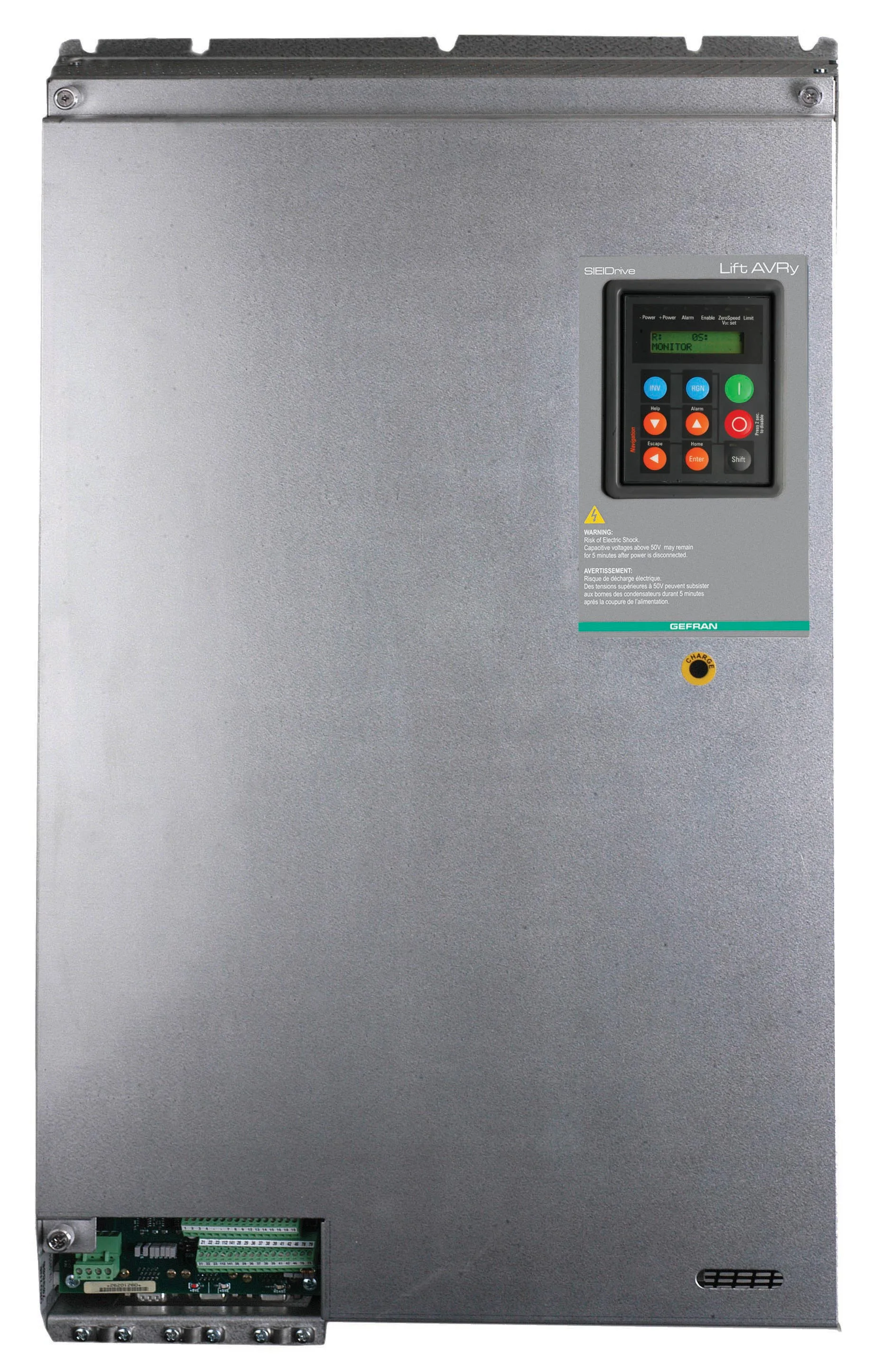 GEFRAN 10099 AVRy Lift Field-Oriented vector inverter for synchronous motors with built-in power recovery