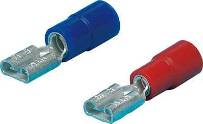 Misumi Plug-Model Connector Terminal, 187 Series Female (Fitting Part Exposed Model) 100 Pieces Per Package