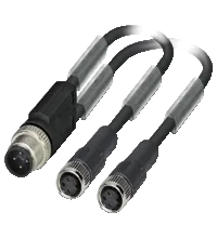 Pepperl+Fuchs. Y connection cable V3-GM-2M-PUR-T-V1-G