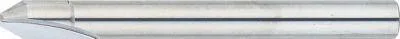 Misumi Carbide Straight Edge Corner Angle End Mill, 2-Flute / Back Tapered Type