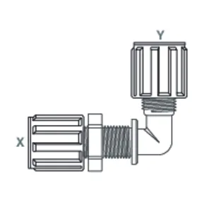Panel mounting bracket with flare connection GEMU FEPM