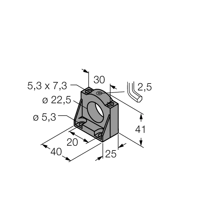 Комплектующие для монтажа - BS4-CK40 - 6946006 Turck