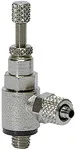 Riegler 106995 Дроссельный клапан, двусторонняя регулировка расхода (B), быстроразъемное соединение, M5 337.005-6