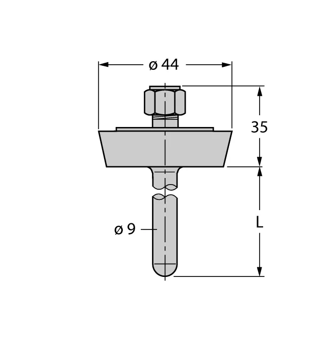 Детектирование температурыЗащитные гильзы - THW-6-DN25K-A4-L150 - 9910472 Turck