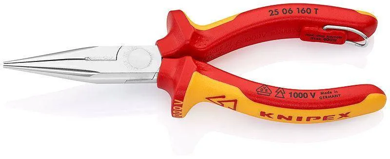 Knipex 25 06 160 T Плоские круглогубцы с режущими кромками