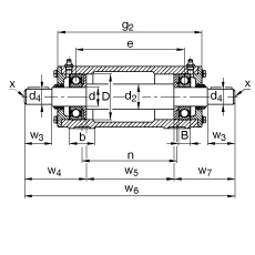 Стационарные подшипниковые узлы VRE306-F