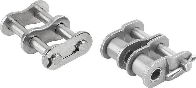 Norelem 22213 Connecting links duplex, stainless steel DIN ISO 606
