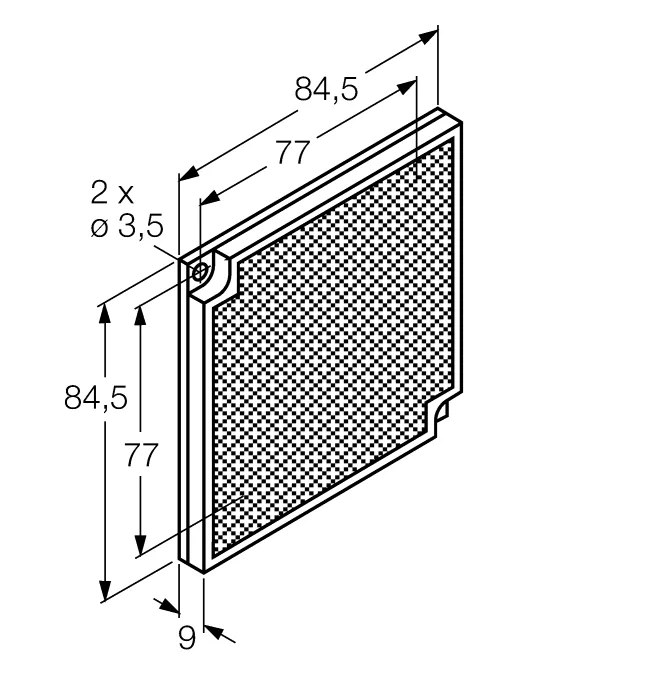 AccessoriesОтражатель - BRT-77X77C - 3049816 Turck
