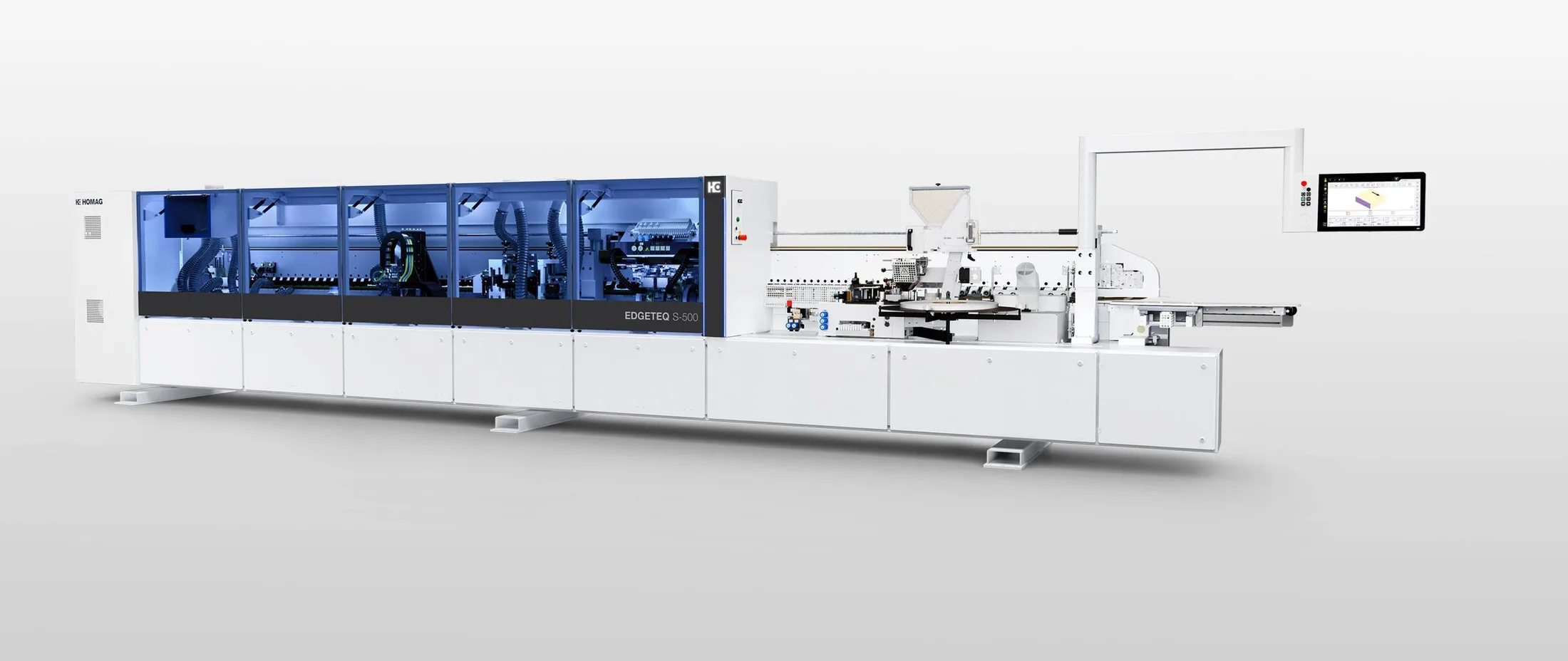 HOMAG Кромкооблицовочные станки EDGETEQ S-500 model 2400: подача 16–25 м/мин
