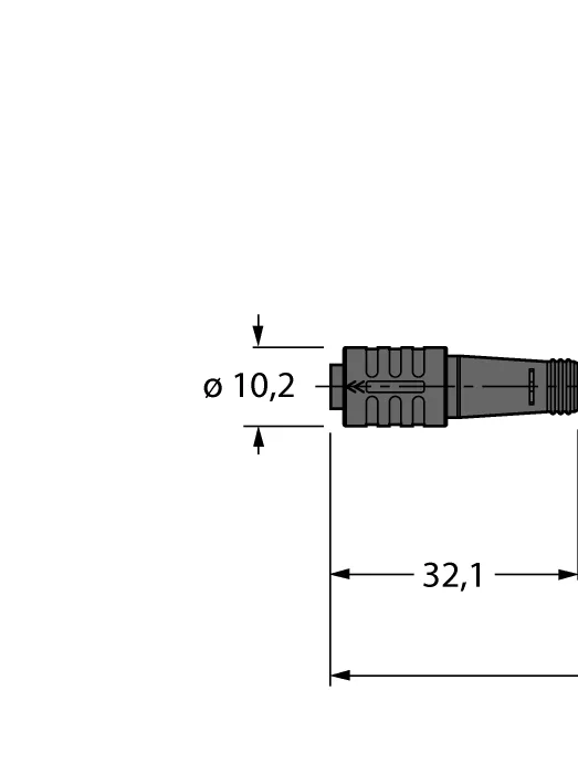 Кабель привода/датчика, ПУРСоединительный кабель - PKG4Z-2/TXL - 6627519 Turck
