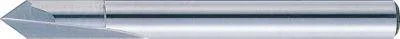 Misumi Carbide Straight Blade End Mill for V Grooving and Chamfering, 2-Flute, V Grooving, Chamfering, Positioning