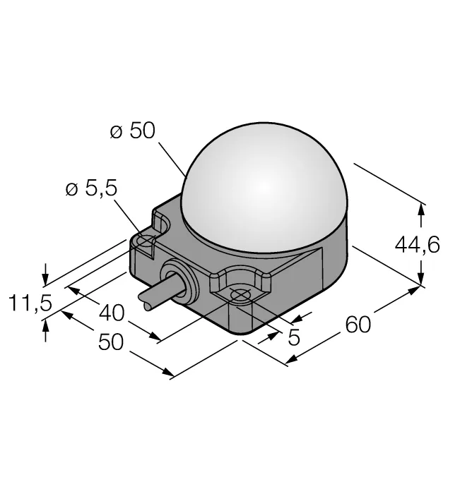Светодиодный индикатормаяк - K50FLGRXP - 3083416 Turck