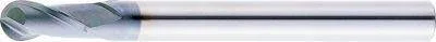 Misumi TiCN Coated High-Speed Steel Ball End Mill, 2-Flute / Regular