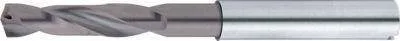 Misumi TiAlN Coated Carbide High-Speed High-Feed Machining Drill, With Oil Holes / Stub, Regular