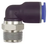 Riegler 109294 Вставной L-образный фитинг, серия Blue, вращающийся, R 1/2 вн. 126.012-8