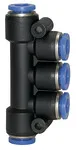 Riegler 109871 T-образный мультираспределитель, штекерный разъем серия Blue шланг, вн. диаметр O 5x4 162.004