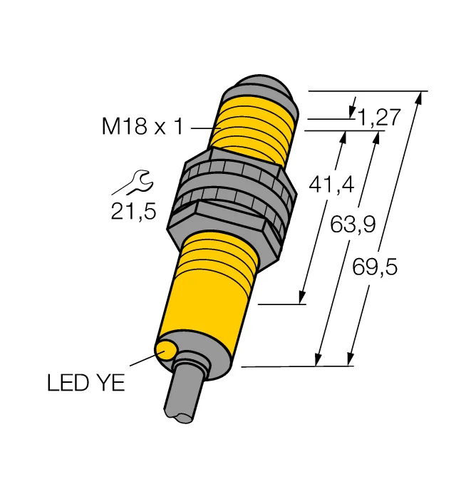 Фотоэлектрический датчикЛазерный излучатель - S186ELD - 3031407 Turck