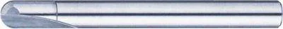 Misumi Carbide Straight Blade Ball End Mill, 2 Flute, High Precision Ram Ball