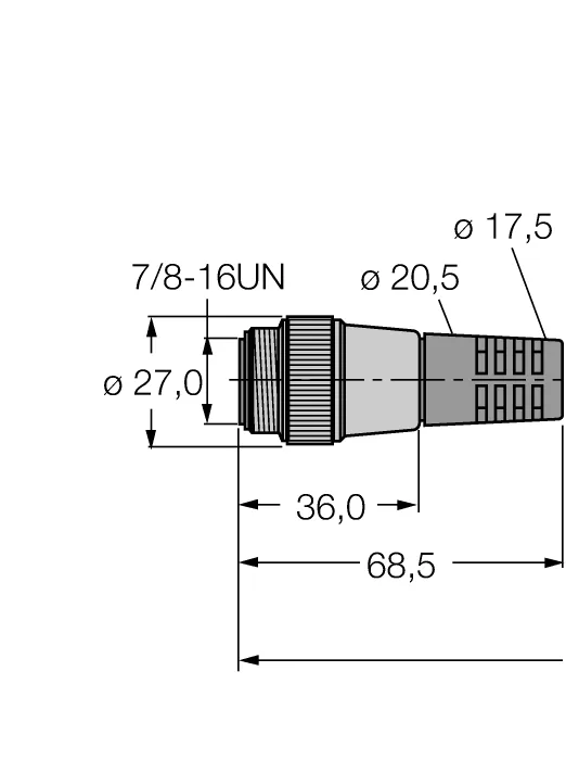 Полевой кабель для CAN (DeviceNet™, CANopen)Оболочка кабеля TPE - RSM-RKM5711-3M - 6602080 Turck