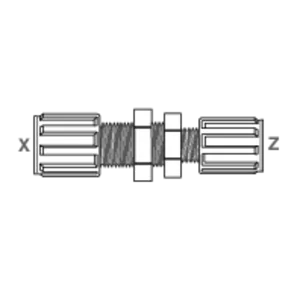 Panel mount reducer with flare connection GEMU FPMR