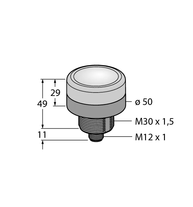 Светодиодный индикатормаяк - K50BCLXGXPQ - 3018336 Turck